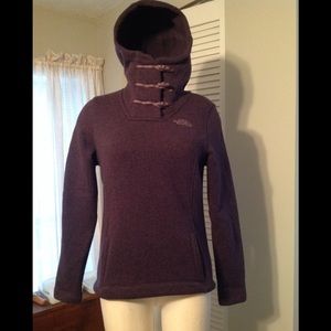The North Face hooded knit fleece lined pullover